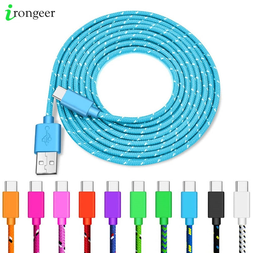 USB Type C Cable Fast Charging USb C Cables Type-c Data Cord Charger USB C For Samsung S9 Note 9 Huawei P20 Pro Xiaomi 1m/2m/3m